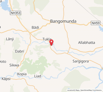Map of Saram, Chhattisgarh
