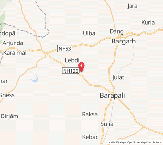 Map of Sarandapali, Odisha
