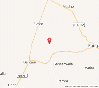 Map of Sarangsar, Rajasthan