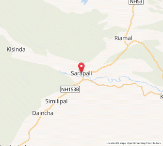 Map of Sarapali, Odisha