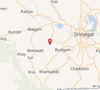 Map of Saratpur, Kashmir