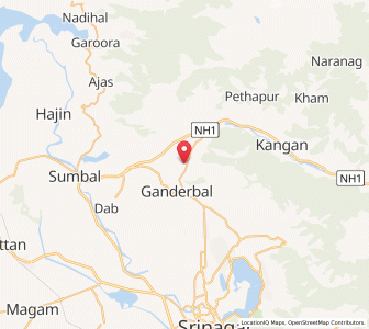 Map of Sarch Chaudhribagh, Kashmir