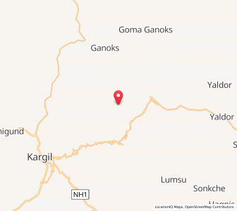 Map of Sarche Brok, Kashmir