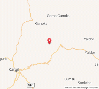 Map of Sarche, Kashmir