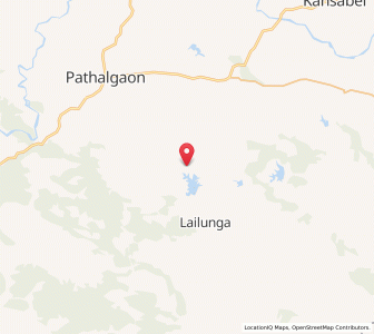 Map of Sardega, Chhattisgarh