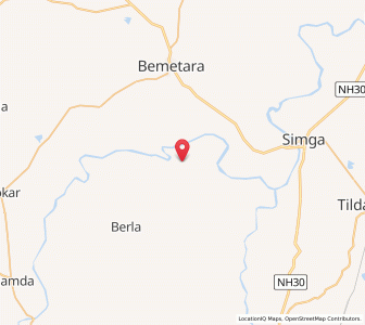 Map of Sardha, Chhattisgarh