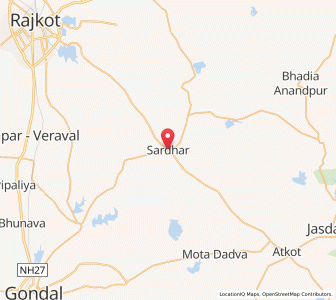Map of Sardhar, Gujarat