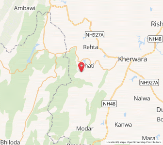 Map of Sarera, Rajasthan