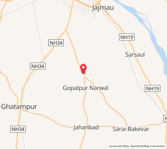Map of Sarh, Uttar Pradesh