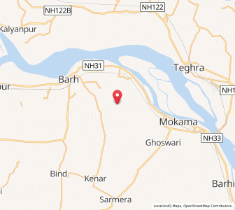 Map of Sarhan, Bihar