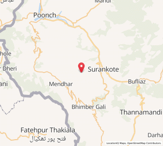 Map of Sarhoti, Kashmir