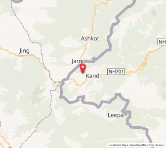 Map of Sari, Kashmir
