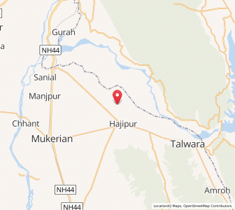 Map of Sariana, Punjab