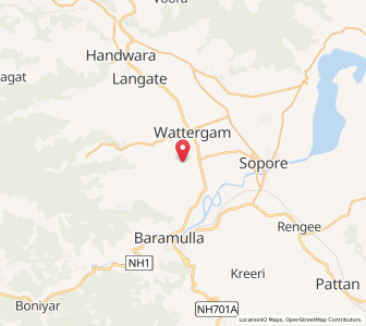 Map of Saripor, Kashmir