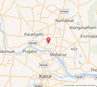 Map of Sarkar Valavandi, Tamil Nadu