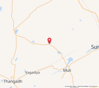 Map of Sarla, Gujarat