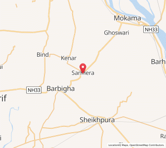Map of Sarmera, Bihar