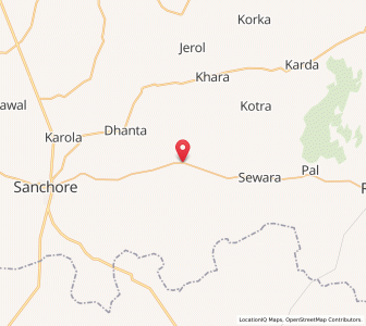 Map of Sarnau, Rajasthan