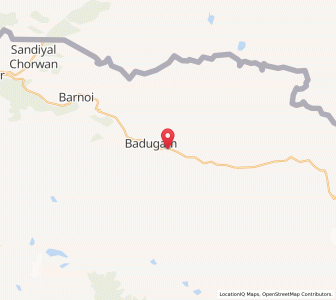 Map of Sarodab, Kashmir