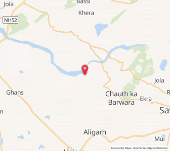 Map of Saroli, Rajasthan