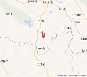 Map of Sarra, Rajasthan