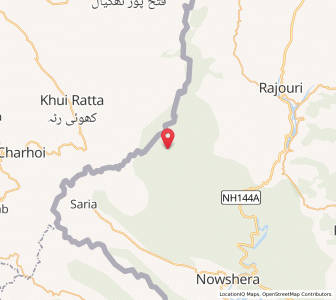 Map of Sarsala, Kashmir