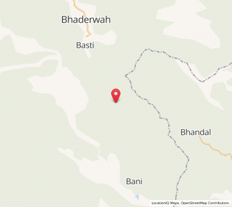 Map of Sarthal, Kashmir