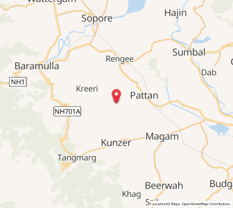 Map of Saru Dangarpura, Kashmir