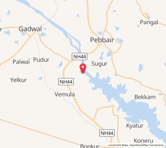 Map of Sasnur, Andhra Pradesh