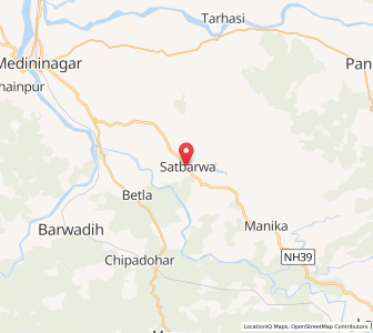 Map of Satbarwa, Jharkhand