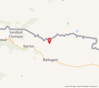 Map of Sateni, Kashmir