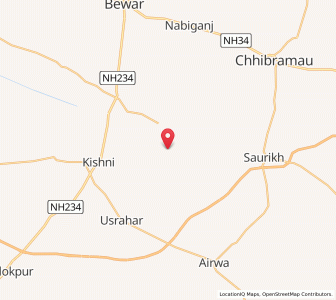 Map of Sathganwan, Uttar Pradesh