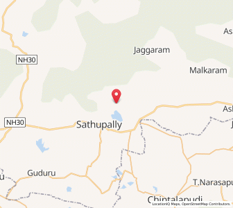Map of Sathupalli, Andhra Pradesh