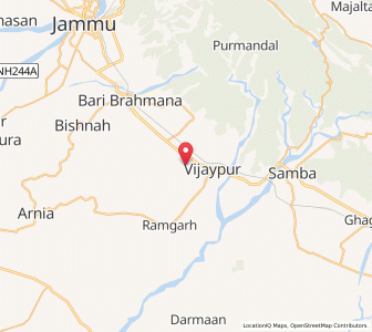 Map of Sati, Kashmir