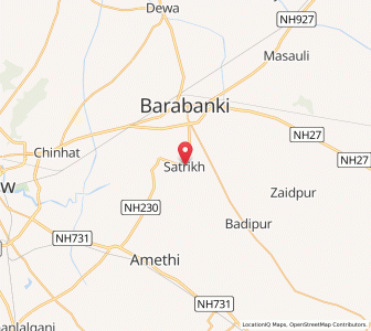 Map of Satrikh, Uttar Pradesh