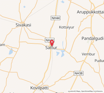 Map of Sattur, Karnataka