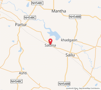 Map of Satuna Khurd, Maharashtra