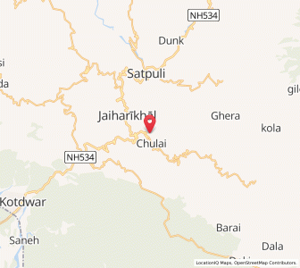 Map of Sauli, Uttarakhand
