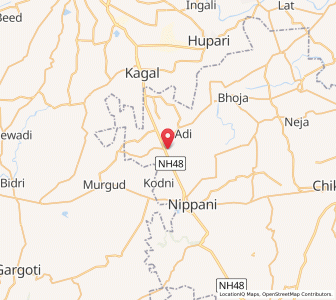 Map of Saundalga, Karnataka