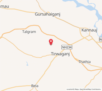 Map of Saunsari, Uttar Pradesh