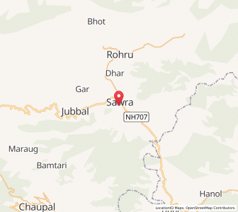 Map of Saura, Himachal Pradesh