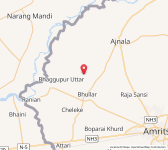 Map of Saurian, Punjab