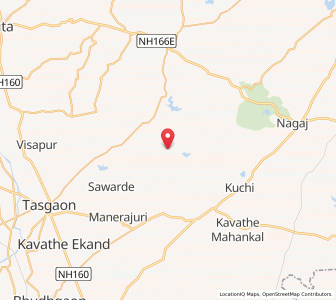 Map of Savlaj, Maharashtra