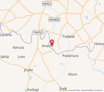 Map of Sehgaon, Karnataka