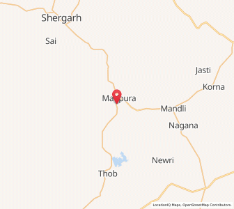 Map of Semarkhia, Rajasthan