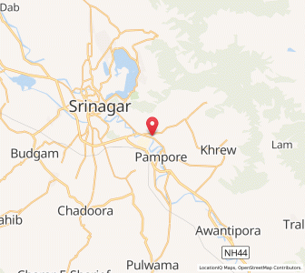 Map of Sempura, Kashmir