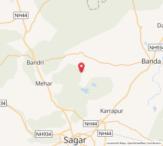 Map of Semra Ahir, Madhya Pradesh