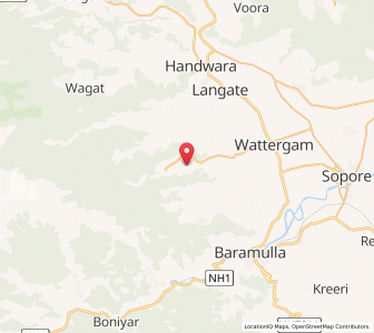Map of Sen, Kashmir