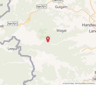 Map of Senban, Kashmir