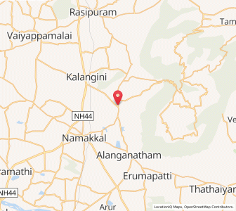 Map of Sendamangalam, Tamil Nadu